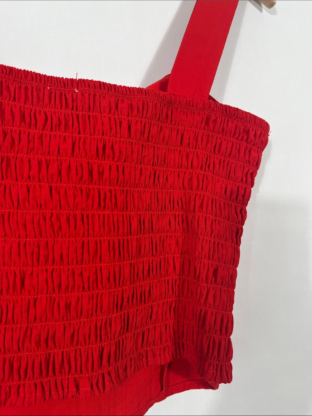 Sienna Sky Red Tie-Front Crop Top - Picture 7 of 8